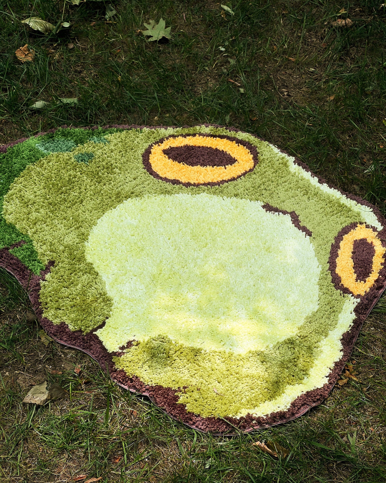 frog shaped rug